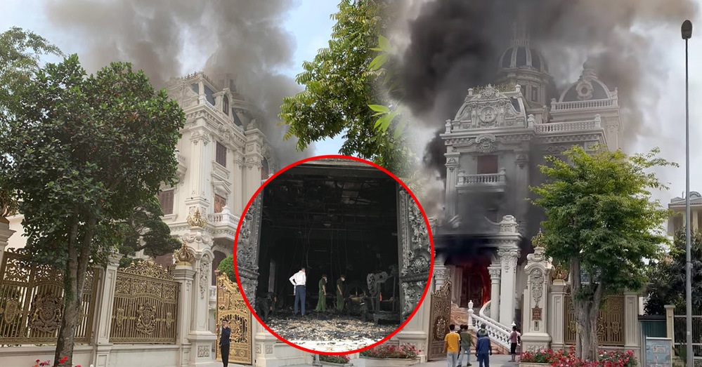 Hình ảnh hiếm hoi về bên trong căn biệt thự sau sự cố. (Ảnh: Lao Động)