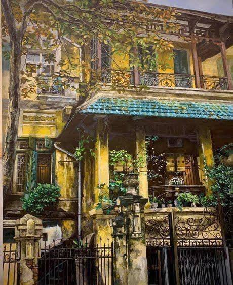 Mọi chi tiết trong bức hình đều được cậu chăm chút tỉ mỉ. (Ảnh: Lao Động)