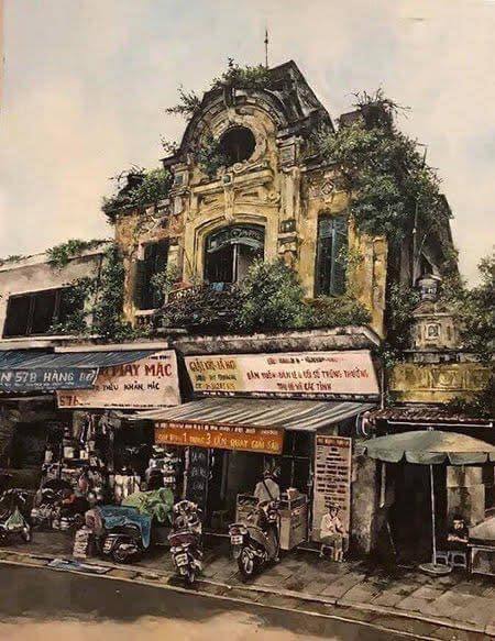 Cậu từng đạt nhiều giải thưởng với những bức vẽ về Hà Nội. (Ảnh: Công An Nhân Dân)