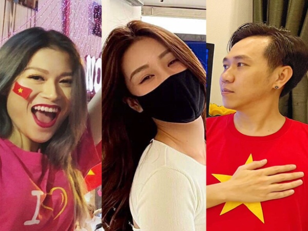 Tiến Luật, Hồ Việt Trung, Khánh Vân... ăn mừng Việt Nam chiến thắng 4-0