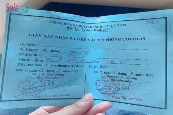 Cô gái khoe tiêm 2 mũi vắc xin Pfizer nhờ 'xin ông anh' cán bộ phường