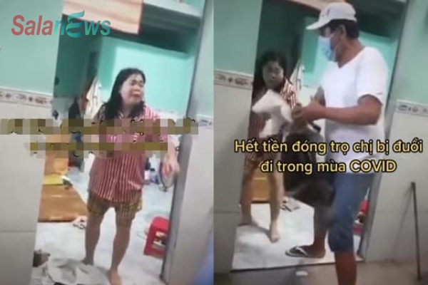 Chủ trọ vứt quần áo, đuổi khách thuê ra khỏi nhà, người phụ nữ khóc lóc van xin: "Giờ đi đâu bây giờ, tội nghiệp cho em"