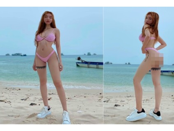 Diện bikini 'bé tí tẹo', Elly Trần khoe vòng 3 nóng rực hơn cái nắng mùa hè