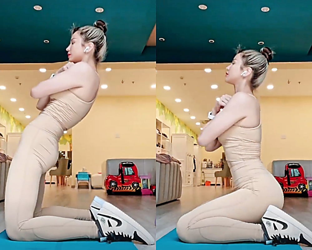 Hot girl dân tộc Mường gây hiểu nhầm vì chiếc quần gym màu nude 7