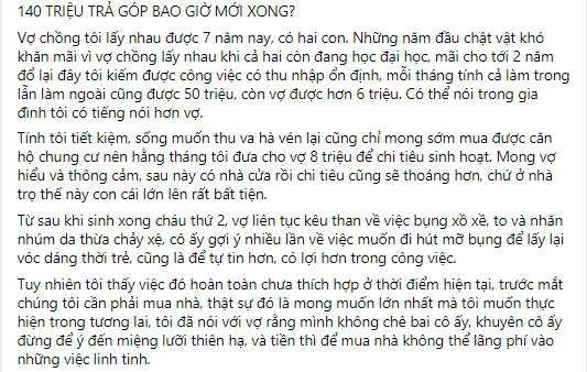 hình Gia Đình Ở Trọ, Vợ Lén Hút Mỡ Bụng 140tr Trả Góp: Trách Chồng Ích Kỷ, Dọn Đồ Về Mẹ Đẻ