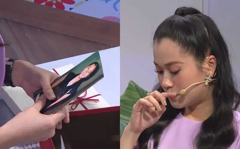 Lâm Vỹ Dạ bật khóc khi nhận được món quà quý được cô giáo giữ gìn sau 12 năm 1