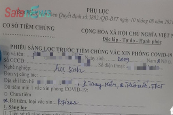 Yêu cầu ngừng: Tiêm vắc xin cho người dưới 18 tuổi, kết hợp vắc xin không theo hướng dẫn