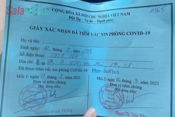 'Ông anh' phó phường giúp cô gái tiêm vắc xin Pfizer bị đình chỉ công tác