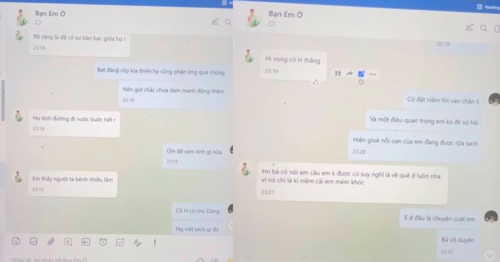 Nội dung tin nhắn làm mọi người ngỡ ngàng. (Ảnh: Chụp màn hình). Phi Nhung lên tiếng khi rộ tin muốn thoát khỏi nhà của Hồ Văn Cường