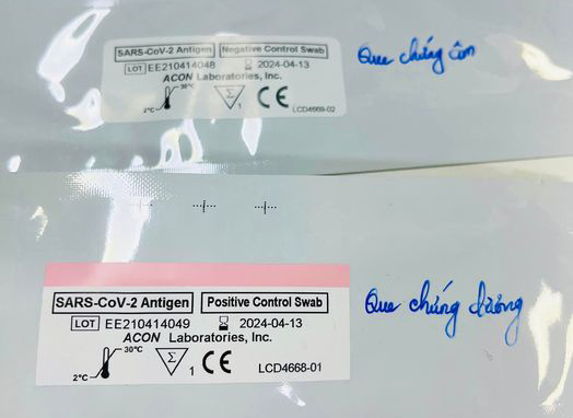 Que test chứng âm, chứng dương sẽ có bao bì
