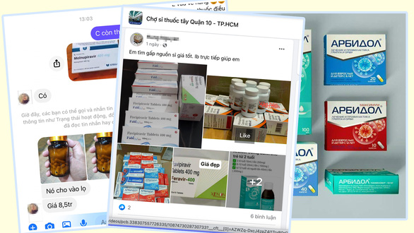 Các thuốc kháng virus bao gồm nhiều loại khác nhau được rao bán trên các trang mạng xã hội với công dụng “trị COVID-19”